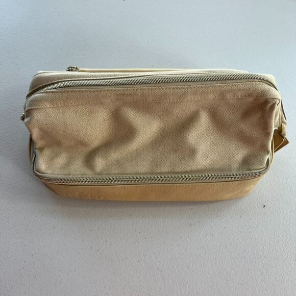 BEIS Handbags - BEIS Toiletry Bag Cosmetic The Dopp Kit Beige Makeup Travel Organizer